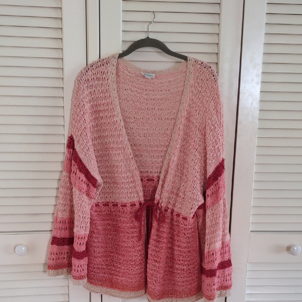 Women's Sundance Pink Knit Sweater XL